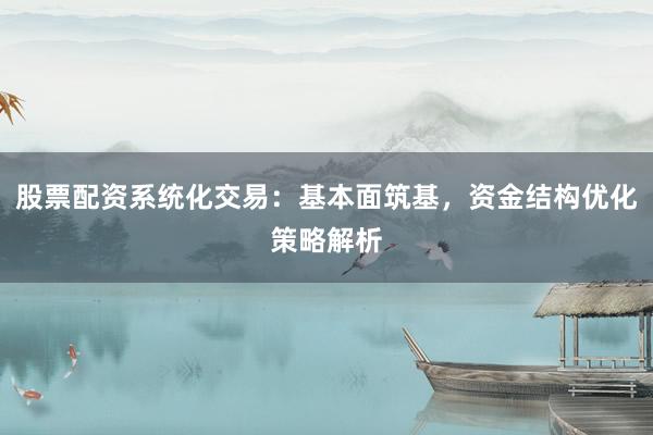 股票配资系统化交易：基本面筑基，资金结构优化策略解析